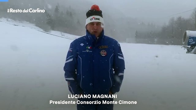 Video: neve sul Cimone, aperti gli impianti sciistici