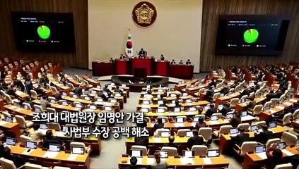 Tải video: [사진구성] 조희대 대법원장 임명안 가결…사법부 수장 공백 해소 外