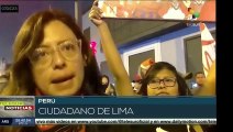 Peruanos protestan en todo el país tras un año de mandato de Dina Boluarte