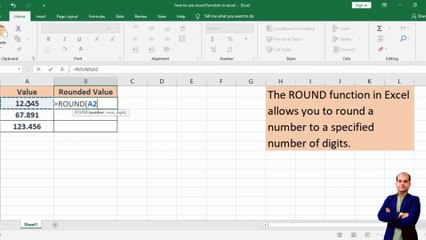 How to use the ROUND function in Excel