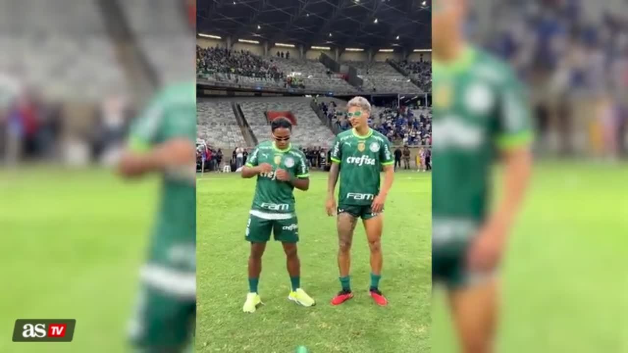 Watch the interesting dance that Endrick teaches Richard Ríos