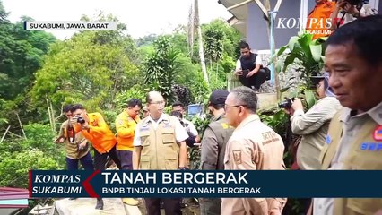 BNPB Tinjau Lokasi Tanah Bergerak Meminta Warga Untuk Direlokas