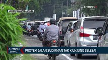 Penampakan Kondisi Jalan Sudirman Medan yang Masih Ditutup