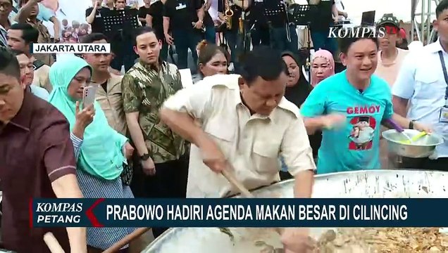 Hari Ke-11 Kampanye, Prabowo Hadiri Agenda Makan Besar di Cilincing Jakut