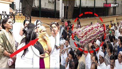 Junior Mehmood Funeral: कफन में पति को लिपटा देख बेसुध हुई पत्नी Naima, Last Rites inside Video