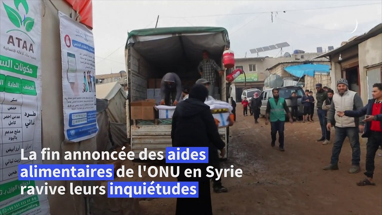 "On va mourir de faim": des déplacés inquiets face à l'arrêt des aides onusiennes en Syrie