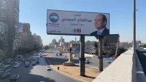 Propaganda de Al Sisi inunda las calles de El Cairo ante las elecciones generales
