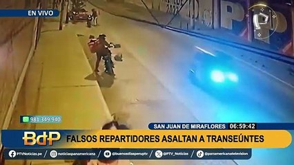 Banda de falsos repartidores siembra el terror en las calles de SJM