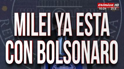 Javier Milei ya está reunido con Jair Bolsonaro