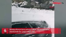 Antalya'da kar yağışı ulaşımda aksamalara neden oldu
