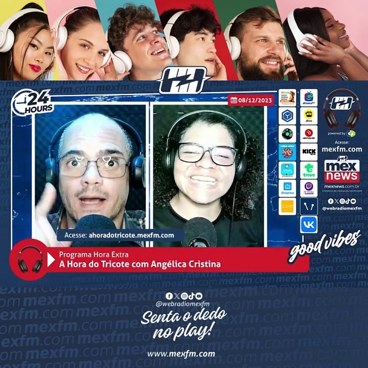 Quadro "A Hora do Tricote" na mexfm.com (08/Dez/2023) #ProgramaHoraExtra #Humor #Radio #mexfm #webradiomexfm #AHoraDoTricote