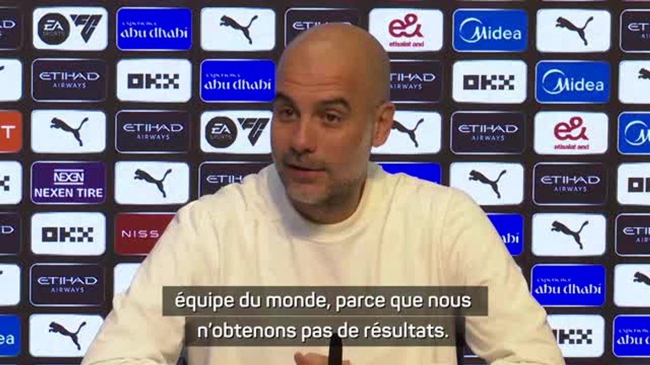City - Guardiola : "En ce moment nous ne sommes pas la meilleure équipe du monde"