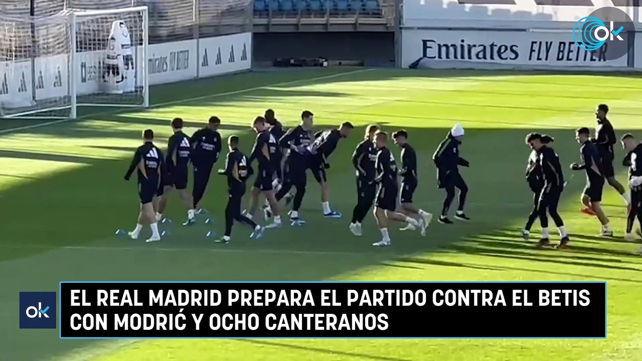 El Real Madrid prepara el partido contra el Betis con Modrić y ocho canteranos