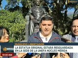 Misión Venezuela Bella y Gobernación Bolivariana recuperan estatua original Andrés Bello de Mérida