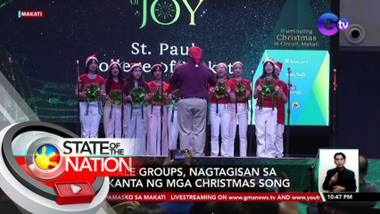 Chorale groups, nagtagisan sa pagkanta ng mga Christmas song | SONA