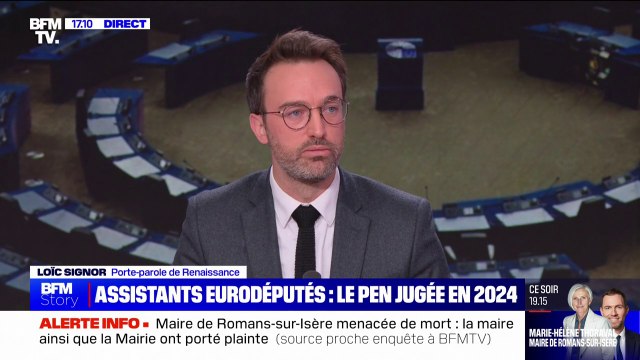 Soupçons d'emplois fictifs du RN au Parlement européen: Je ne sais même pas à quoi servent les assistants parlementaires du Rassemblement national , réagit Loïc Signor (Renaissance)