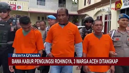 Polisi Tangkap 3 Warga Aceh yang Bawa Kabur 6 Pengungsi Rohingya