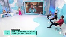 Zoeira Jogo Aberto: Rony, do Palmeiras, mostra taça e provoca Ronaldo Giovaneli