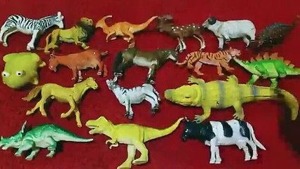 Berbagai Macam Hewan Darat. Ada Sapi, Singa, Kambing, Rusa, Dinosaurus, Tirek, Harimau.Banyak Lagi