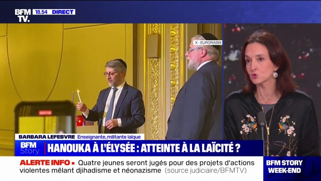 Hanouka à l'Élysée: Ce qu'a fait monsieur Macron hier soir est absolument irresponsable dans le contexte actuel , pour Barbara Lefebvre (enseignante et militante laïque)
