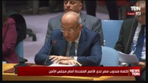 كلمة مندوب مصر لدى الأمم المتحدة أمام مجلس الأمن