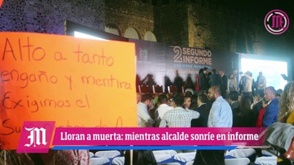 Lloran a maestra muerta en Cuernavaca; mientras Urióstegui sonríe en informe