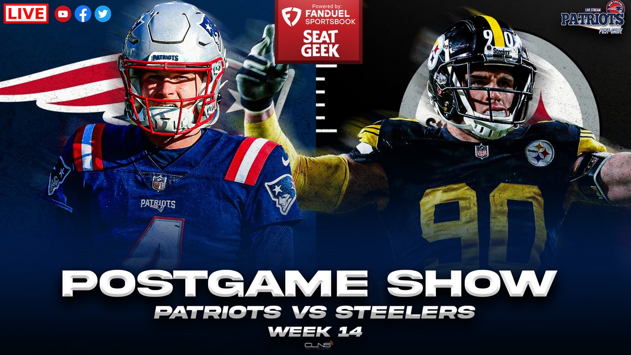 LIVE Patriots vs Steelers Week 14 Postgame Show video Dailymotion