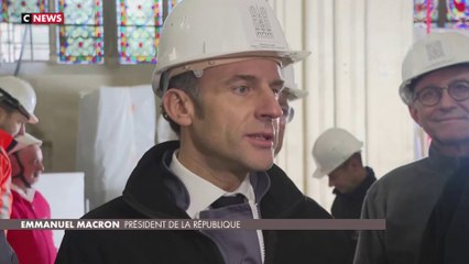À 1 an de la réouverture, Emmanuel Macron à Notre-Dame de Paris