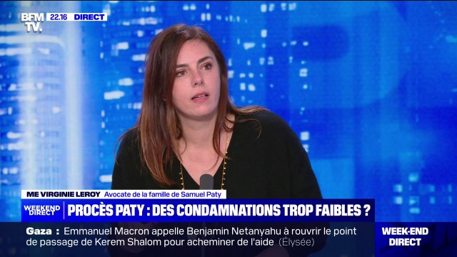 Ex-collégiens condamnés dans l'affaire Paty: la famille de Samuel Paty est en colère , déçue et très frustrée des peines prononcées, selon son avocate Me Virginie Le Roy