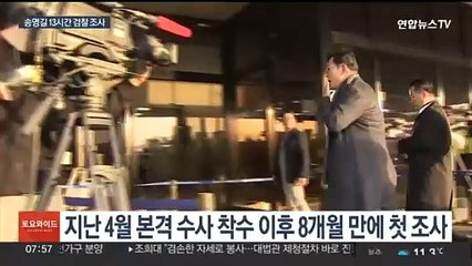 '돈봉투 의혹' 송영길 13시간 조사…묵비권 행사