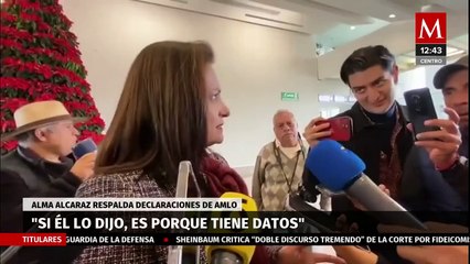Alma Alcaraz respalda declaraciones de AMLO sobre jóvenes asesinados en Celaya