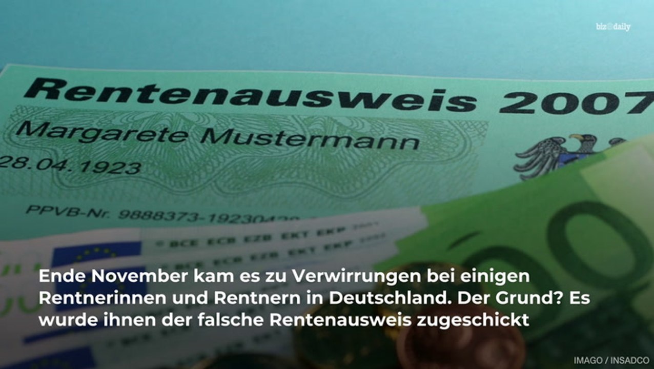 Rente: fehlerhafter versand der ausweise korrigiert