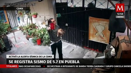 Usuarios comparten videos del sismo en CdMx con epicentro en Puebla