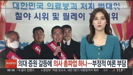 의대 증원 갈등에 의사 총파업하나…부정적 여론 부담