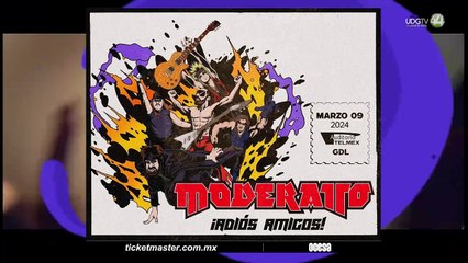 Moderatto ofrecerá un concierto de despedida en Guadalajara
