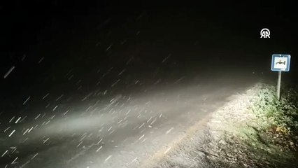 Çanakkale'de kar yağışı başladı: "Bu kara 'bereket' diyoruz"