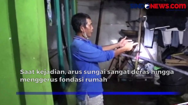 Terekam Video Amatir, Detik-Detik Rumah Hanyut Terseret Arus Sungai di Wonosobo