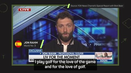 Скачать видео: 'I don't play golf for money' - Rahm defends LIV Golf defection