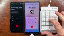 Samsung S23 Ultra Outgoing & Incoming Calls using A4Tech USB Numeric Keypad (FK13P) + OnePlus 6T