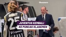 Taklukkan Napoli, Massimiliano Allegri Semringah Rayakan Kemenangan Juventus di Ruang Ganti