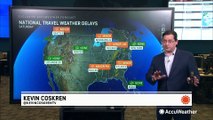 Storms likely to cause widespread travel delays in the US this Saturday