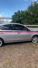 Vehículo baleado fue abandonado en Lázaro Cárdenas