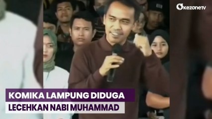 Komika Asal Lampung Diduga Lecehkan Nabi Muhammad saat Kampanye Capres