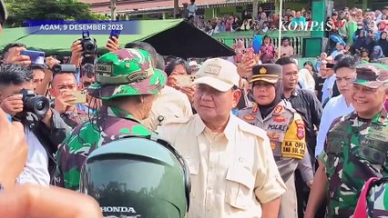 Momen Menhan Prabowo Kunjungi Korban Marapi, Sampaikan Hal Ini