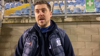 Gary Boyle reacts to Newry City's goalless draw against Ballymena United