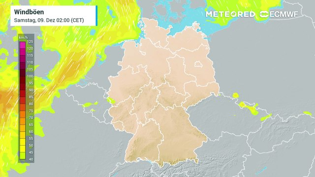 Tauwetter mit viel Regen und stürmischen Böen! Winter und Schnee sagen erstmal ade!