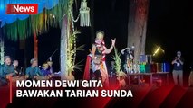 Keren, Dewi Gita Tampil Maskulin saat Tampilkan Tarian Khas Sunda