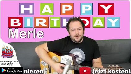 Happy Birthday, Merle! Geburtstagsgrüße an Merle