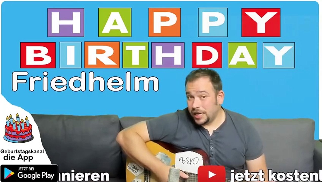 Happy birthday, friedhelm! geburtstagsgrüße an friedhelm