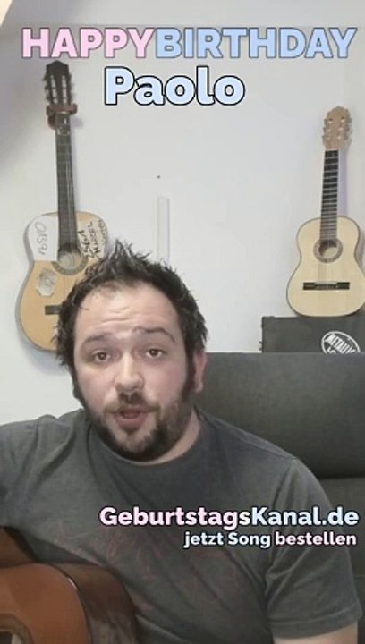 Happy Birthday, Paolo! Geburtstagsgrüße an Paolo